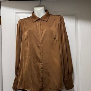 Elegant Brown Women's Top
